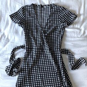 H&M checkered dress